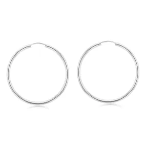 Sterling Silver Plain 30mm Sleeper Earring