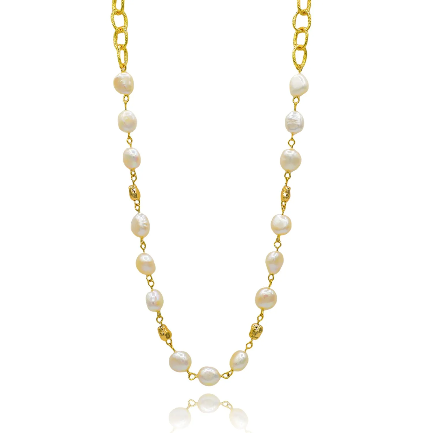 Stranded Baroque Pearl Necklace