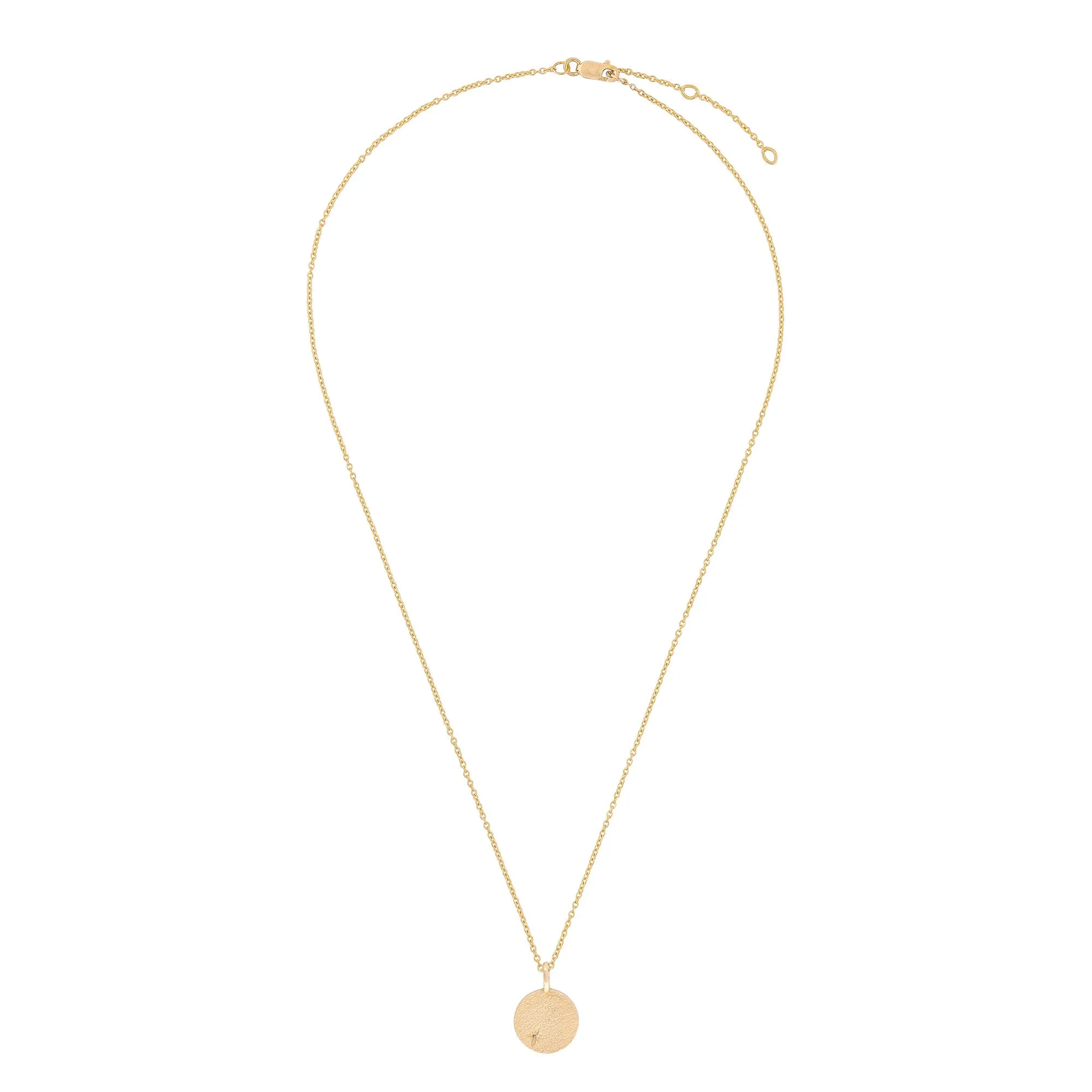 Sun, Moon & Stars Diamond Necklace - 14k Gold