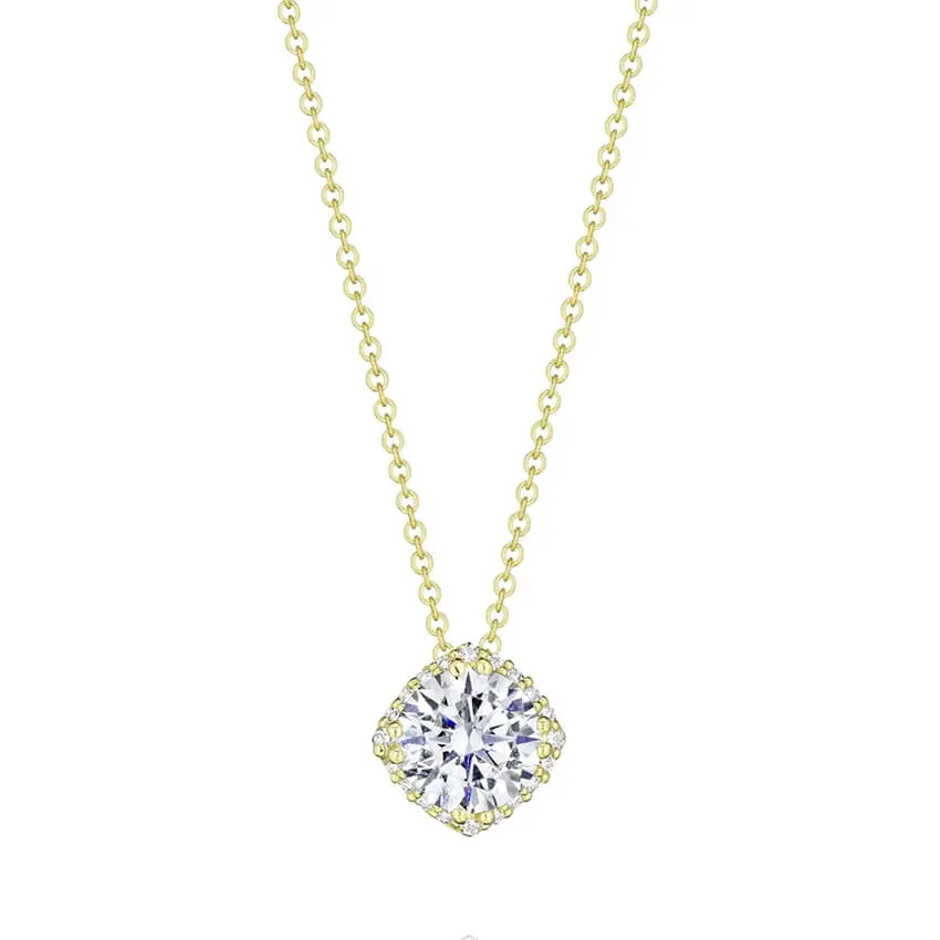 Tacori Dantela Bloom 18K Yellow Gold Diamond Pendant FP6437Y