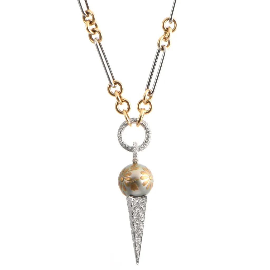 Tahitian Spike Charm Necklace