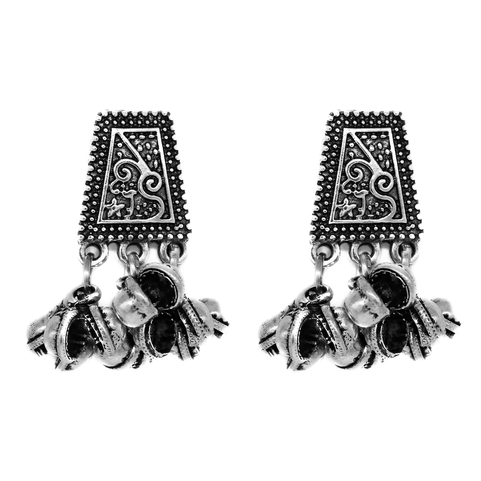 Teejh Driti Metallic Silver Oxidized Jewelry Gift Set