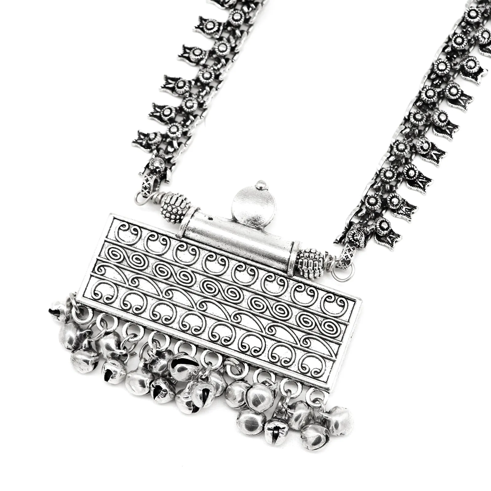 Teejh Driti Metallic Silver Oxidized Jewelry Gift Set