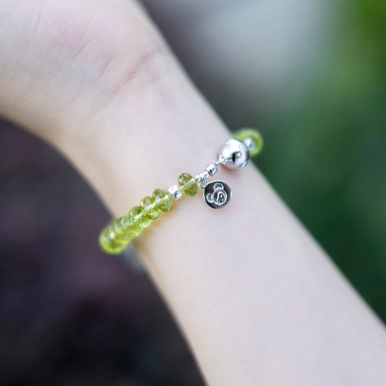 The Silver Olive - Peridot Bracelet