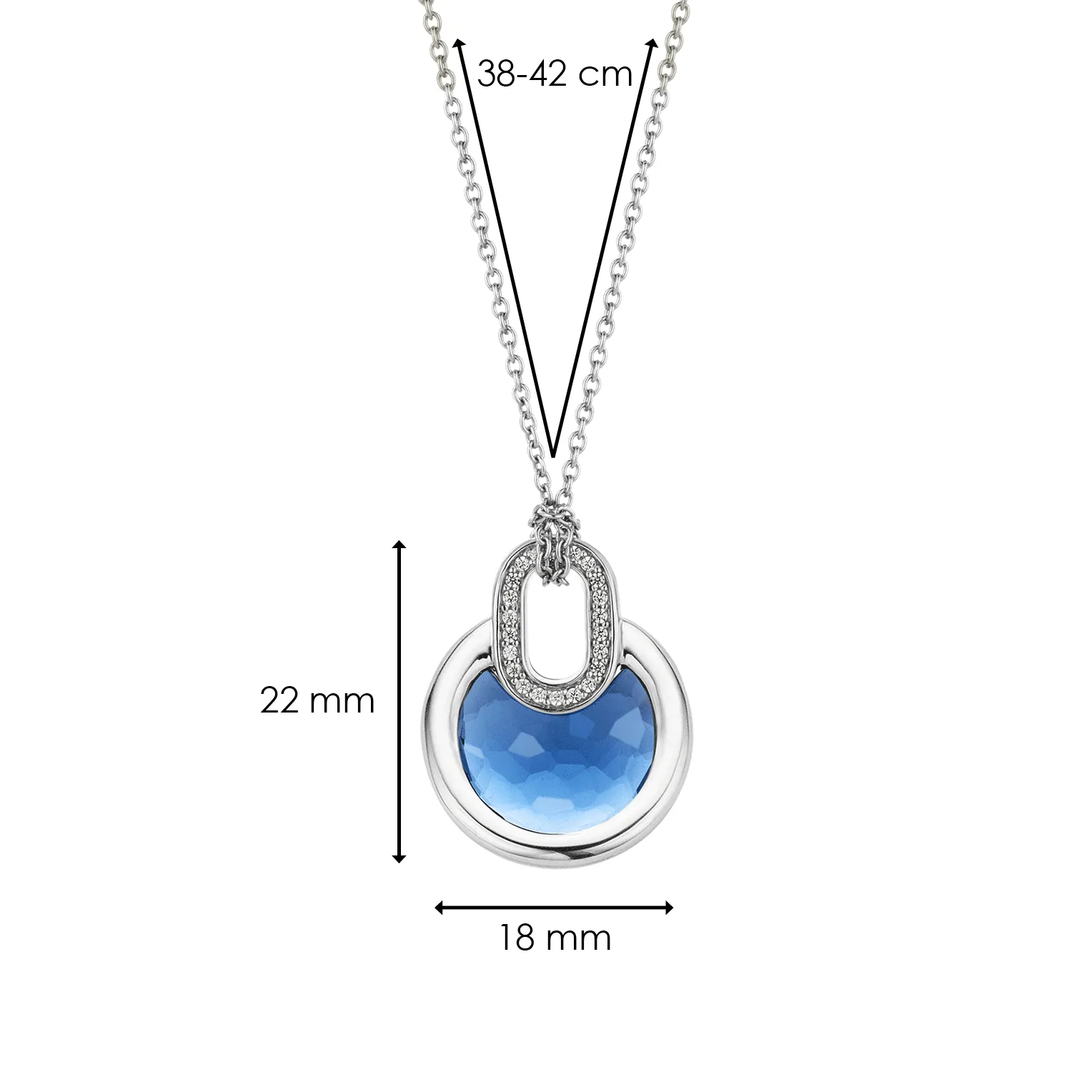 TI SENTO Necklace 3887DB