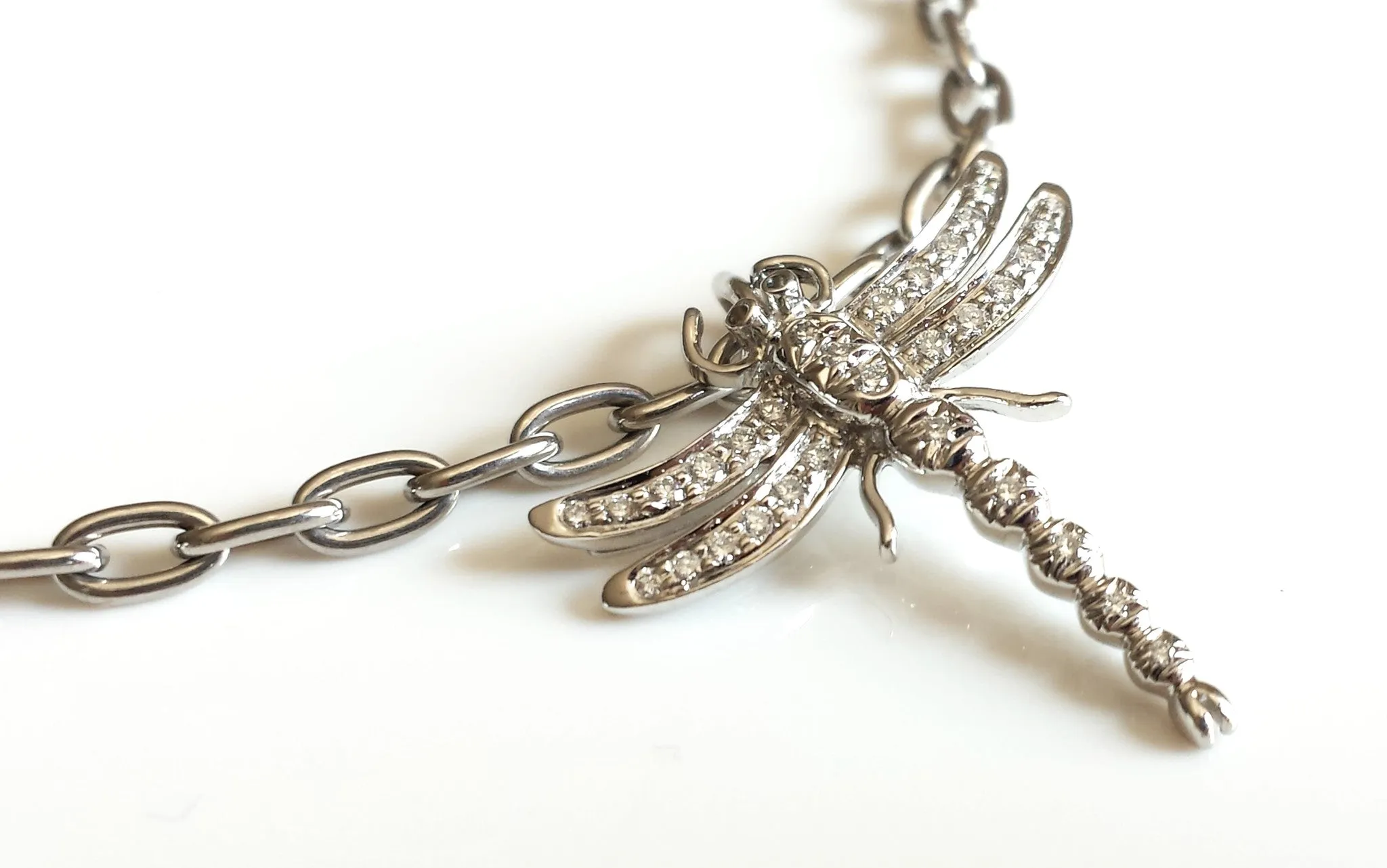 Tiffany & Co. Platinum & Diamond Dragonfly Bracelet