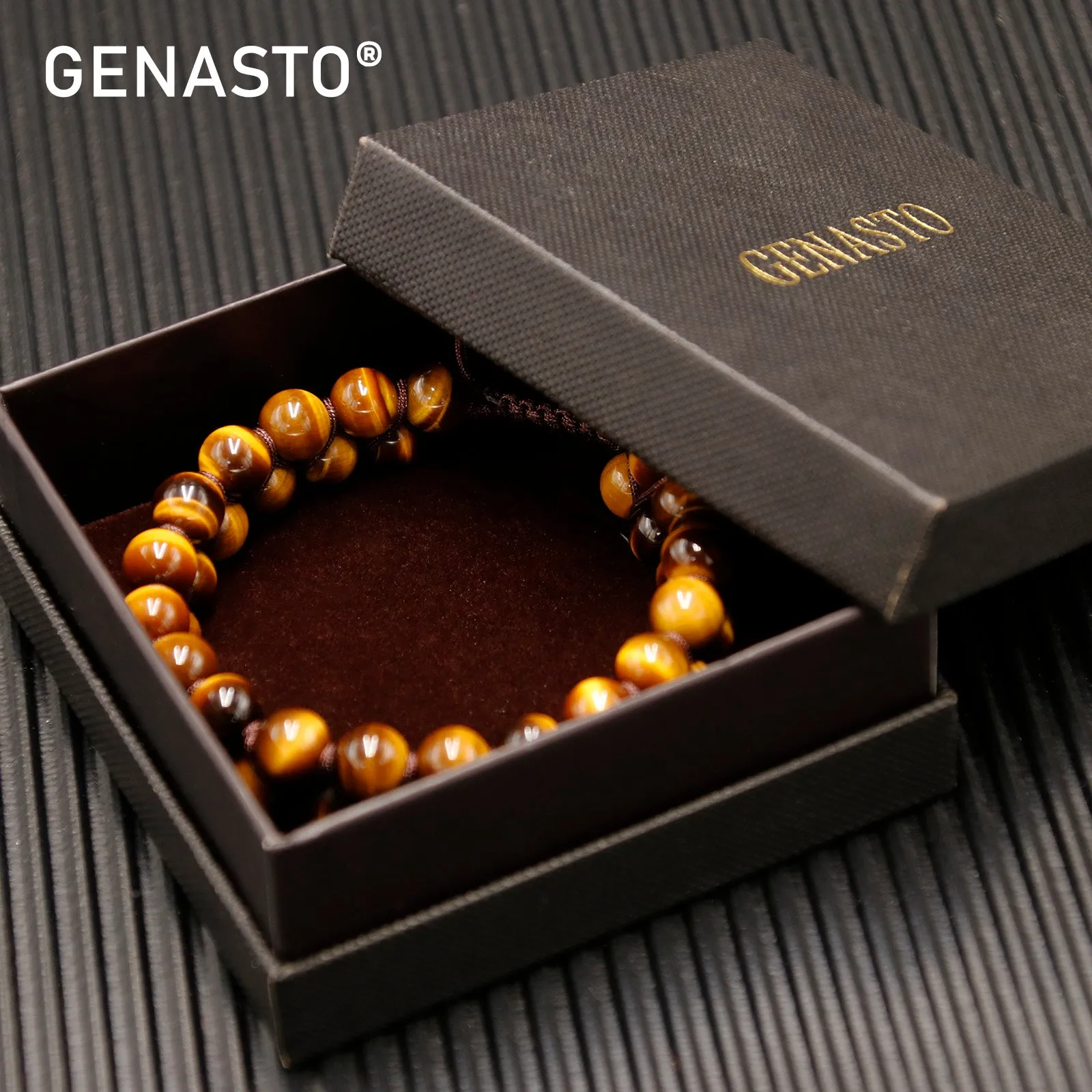 Tiger Eye Two-layer Bracelet, 8mm