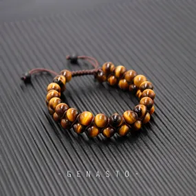 Tiger Eye Two-layer Bracelet, 8mm