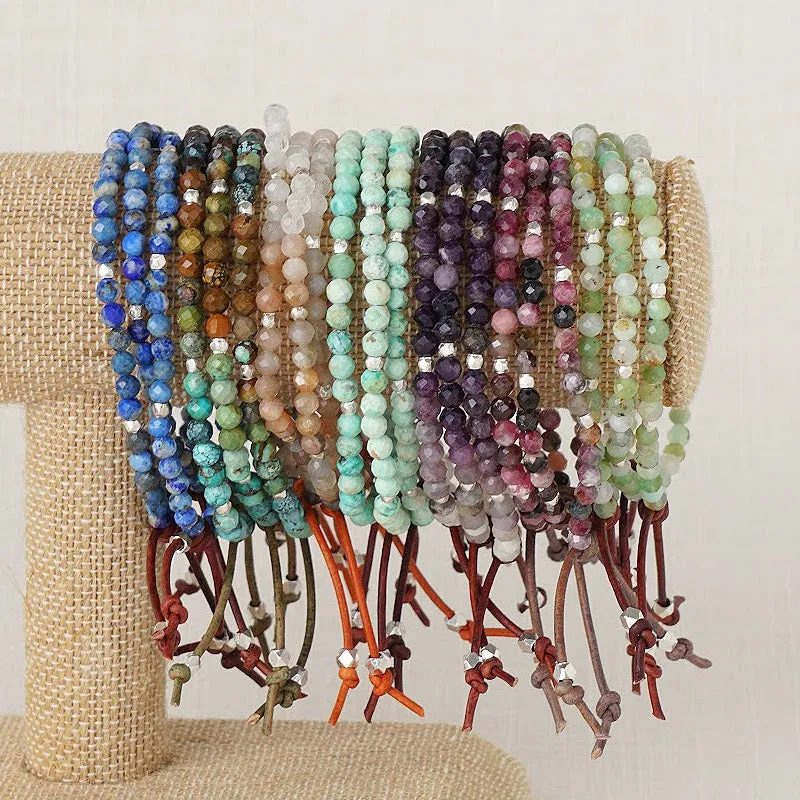 Tiny Mantras Bracelet - Purple Opal | Daily Intention Bracelet