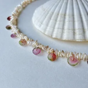 TOURMALINE WHEEEELING INTO SPRING #4 NECKLACE