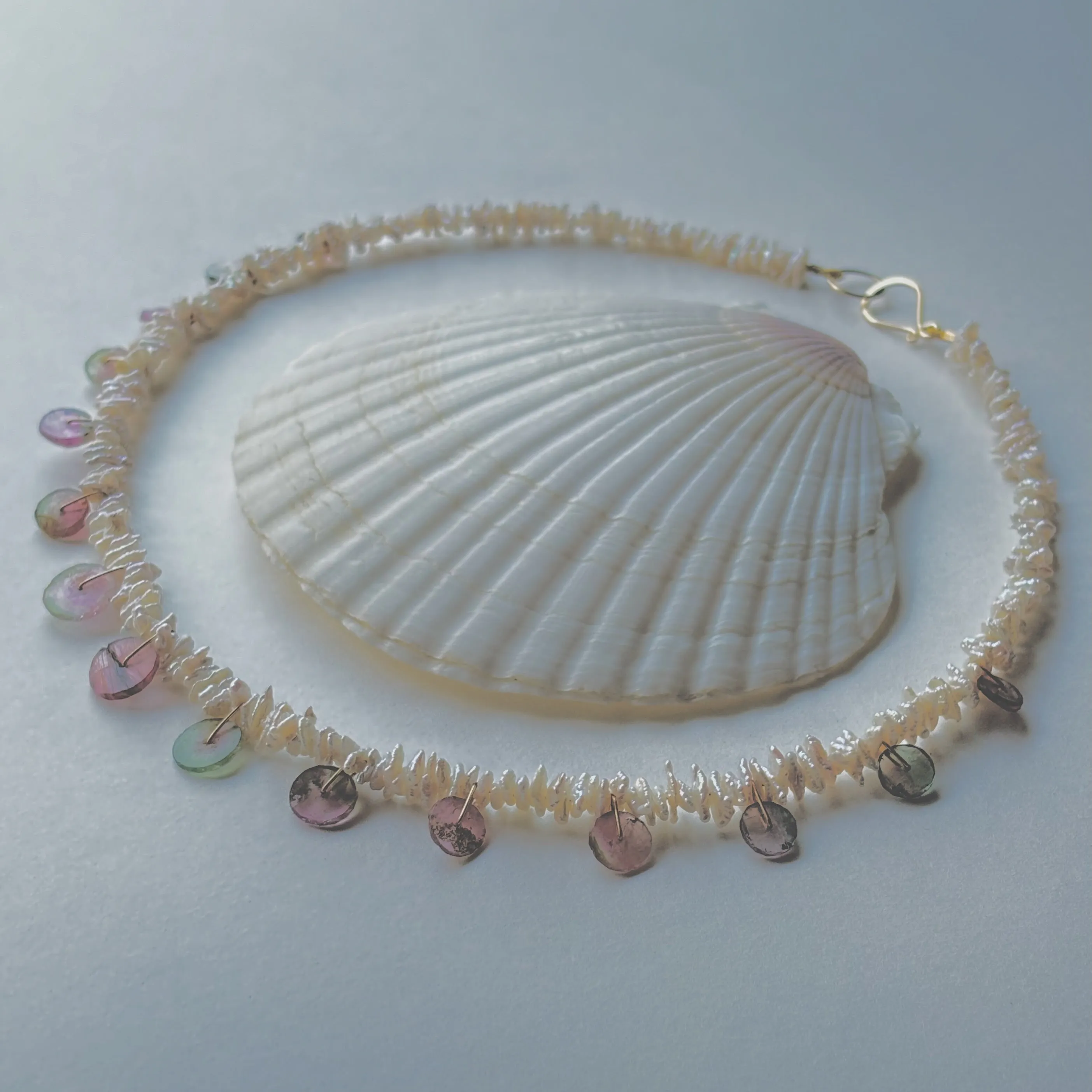 TOURMALINE WHEEEELING INTO SPRING #4 NECKLACE