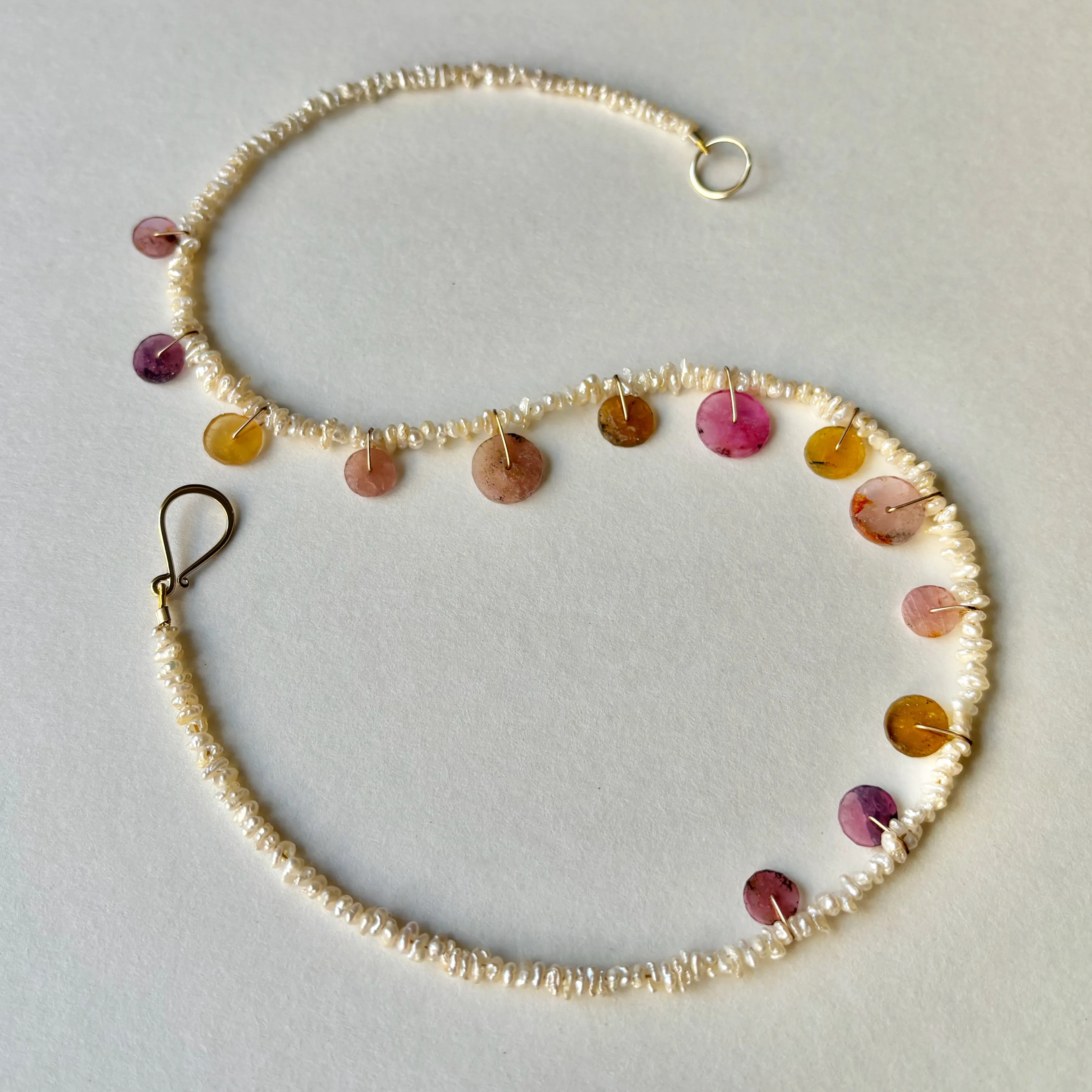 TOURMALINE WHEEEELING INTO SPRING #5 NECKLACE