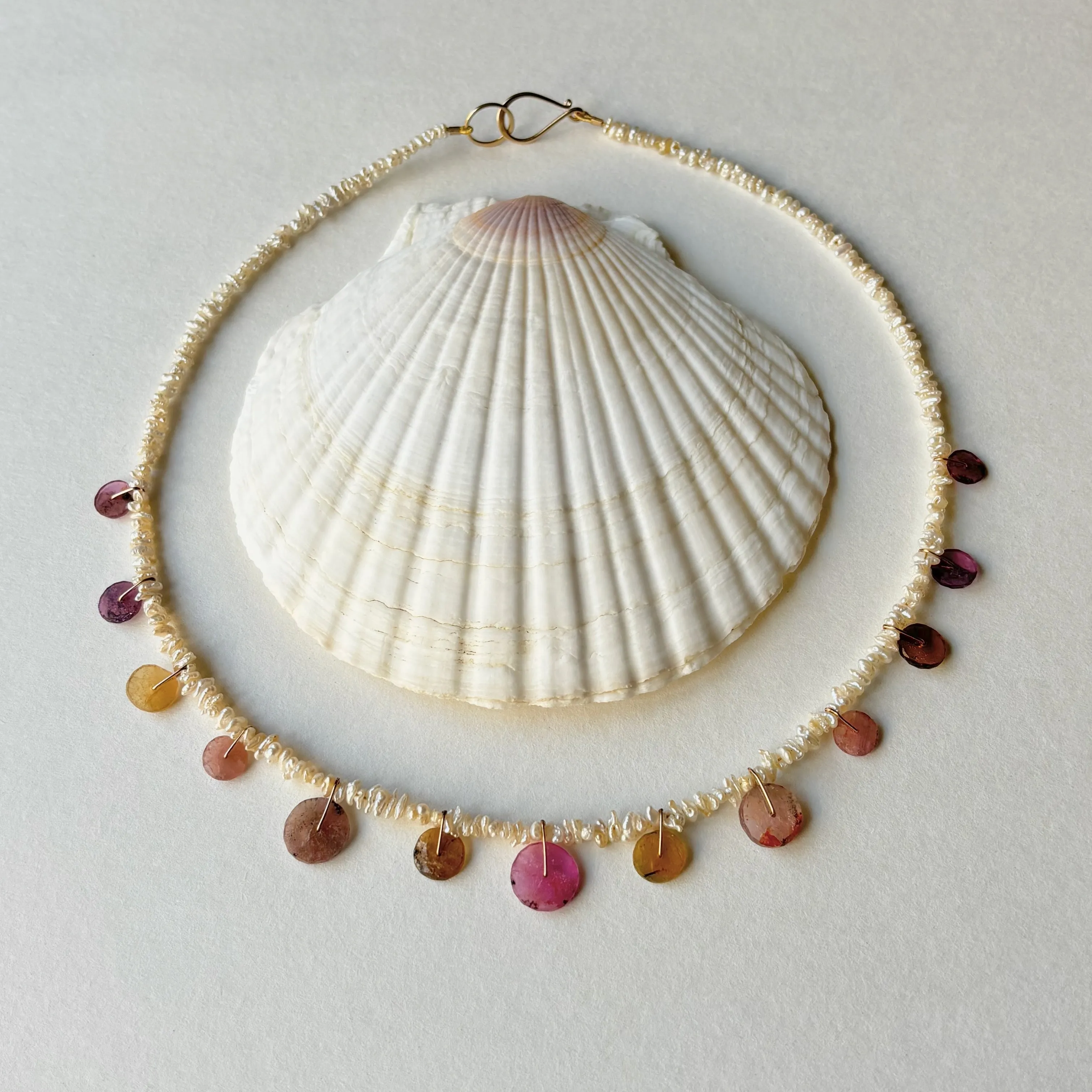 TOURMALINE WHEEEELING INTO SPRING #5 NECKLACE