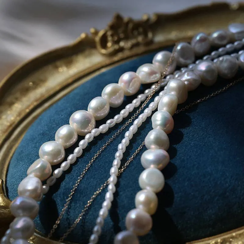 Triple Layered Freshwater Pearl Necklace