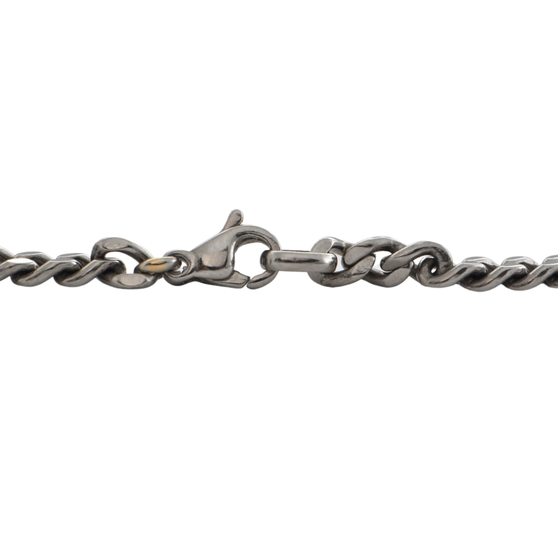 Vintage Platinum Curb Link Bracelet