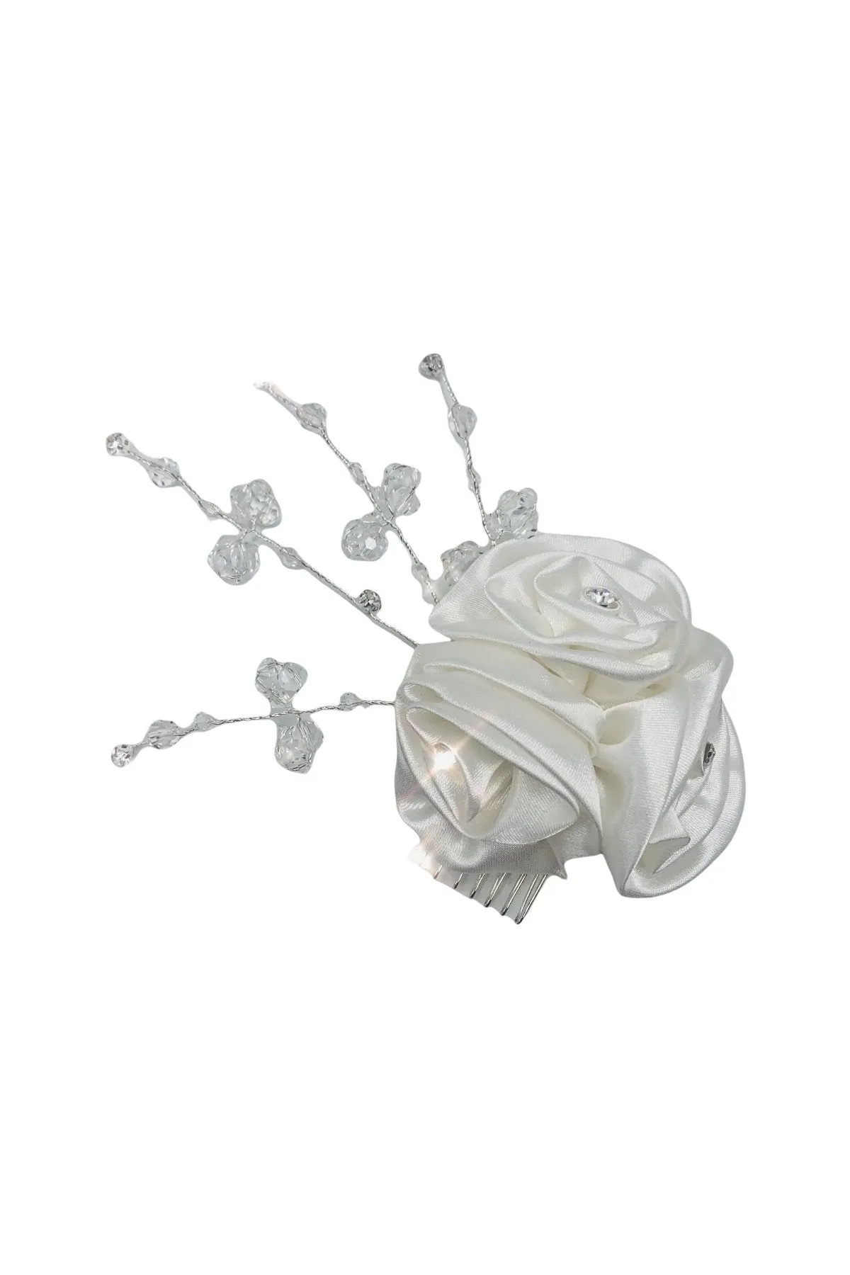 White Garden Rose Comb