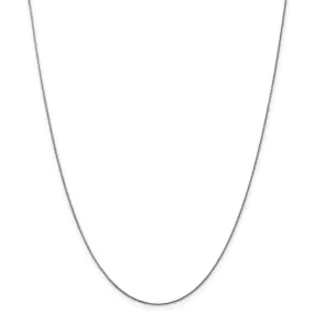 White Gold Diamond Cut Spiga Chain