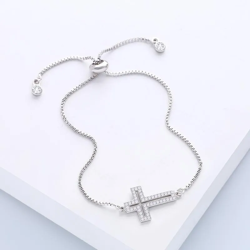 Women's Cross Bracelet <br> Believe