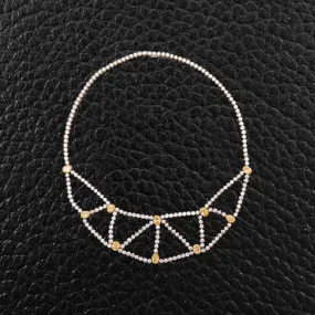 Yellow & White Diamond Collar Necklace