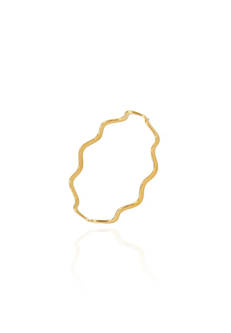 Zen Wave Ring in Gold