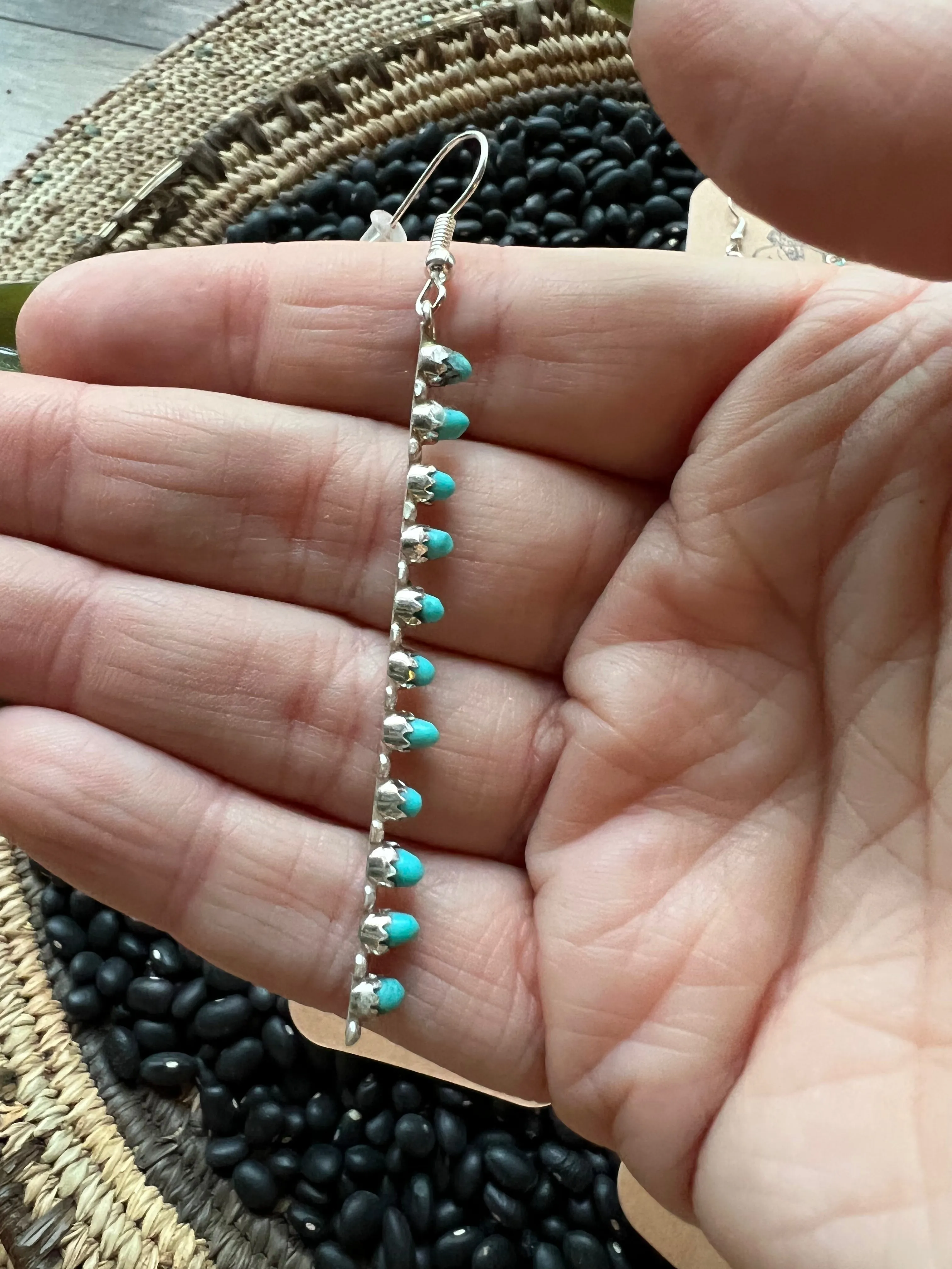 Zuni Turquoise stick Earrings